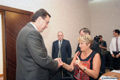 Preşedintele Parlamentului Marian Lupu s-a întîlnit cu raportorii pentru Moldova ai Consiliului Europei, Josette Durrieu şi Egidijus Vareikis