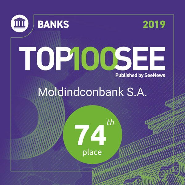 MOLDINDCONBANK SE AFLĂ ÎN TOPUL CELOR MAI RENTABILE BĂNCI DIN EUROPA DE SUD-EST MOLDINDCONBANK SE AFLĂ ÎN TOPUL CELOR MAI RENTABILE BĂNCI DIN EUROPA DE SUD-EST
