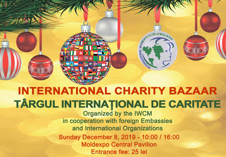CLUBUL INTERNAŢIONAL AL FEMEILOR ORGANIZEAZĂ PE 8 DECEMBRIE UN TÂRG DE CARITATE DE CRĂCIUN CLUBUL INTERNAŢIONAL AL FEMEILOR ORGANIZEAZĂ PE 8 DECEMBRIE UN TÂRG DE CARITATE DE CRĂCIUN
