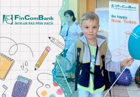 Campania “Donează un ghiozdan călător” - susţinută de FinComBank pentru al doilea an consecutiv! Campania “Donează un ghiozdan călător” - susţinută de FinComBank pentru al doilea an consecutiv!
