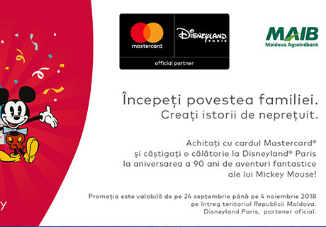 CÂŞTIGĂ O VACANŢĂ LA DISNEYLAND PARIS CU MOLDOVA AGROINDBANK ŞI MASTERCARD CÂŞTIGĂ O VACANŢĂ LA DISNEYLAND PARIS CU MOLDOVA AGROINDBANK ŞI MASTERCARD