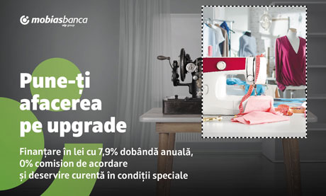 PUNE-ȚI AFACEREA PE UPGRADE CU NOUA OFERTĂ DE FINANȚARE ÎN LEI DE LA MOBIASBANCA – OTP GROUP PUNE-ȚI AFACEREA PE UPGRADE CU NOUA OFERTĂ DE FINANȚARE ÎN LEI DE LA MOBIASBANCA – OTP GROUP