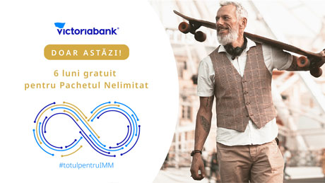 MEGA PROMOȚIE – 6 LUNI DE PACHET NELIMITAT GRATUIT. VICTORIABANK SUSȚINE IMM-URILE MEGA PROMOȚIE – 6 LUNI DE PACHET NELIMITAT GRATUIT. VICTORIABANK SUSȚINE IMM-URILE