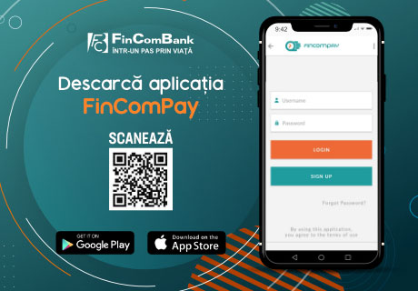FinComBank lansează aplicația FinComPay Mobile Banking destinată persoanelor fizice FinComBank lansează aplicația FinComPay Mobile Banking destinată persoanelor fizice