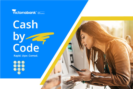 CASH BY CODE – ÎNCĂ O INOVAȚIE DIGITALĂ LA VICTORIABANK CASH BY CODE – ÎNCĂ O INOVAȚIE DIGITALĂ LA VICTORIABANK