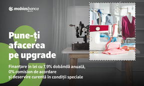 PUNE-ȚI AFACEREA PE UPGRADE CU NOUA OFERTĂ DE FINANȚARE ÎN LEI DE LA MOBIASBANCA – OTP GROUP PUNE-ȚI AFACEREA PE UPGRADE CU NOUA OFERTĂ DE FINANȚARE ÎN LEI DE LA MOBIASBANCA – OTP GROUP