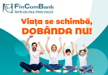 DEPOZIT „STABIL” CU RATĂ FIXĂ DE LA FINCOMBANK. VIAŢA SE SCHIMBĂ, DOBÂNDA NU DEPOZIT „STABIL” CU RATĂ FIXĂ DE LA FINCOMBANK. VIAŢA SE SCHIMBĂ, DOBÂNDA NU