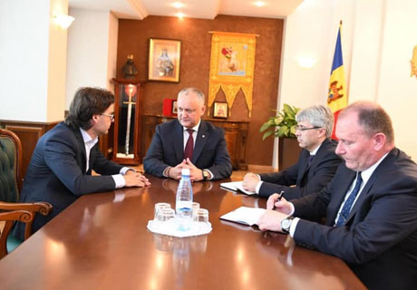 PRESIDENT IGOR DODON RECEIVES NEW FOREIGN MINISTER NICOLAE POPESCU PRESIDENT IGOR DODON RECEIVES NEW FOREIGN MINISTER NICOLAE POPESCU