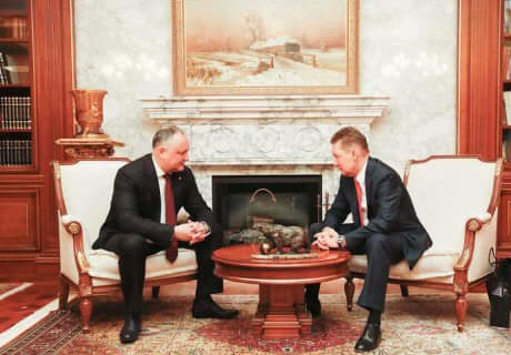 PRESIDENT DODON, GAZPROM HEAD DISCUSS RUSSIAN GAS SUPPLYING TO MOLDOVA PRESIDENT DODON, GAZPROM HEAD DISCUSS RUSSIAN GAS SUPPLYING TO MOLDOVA
