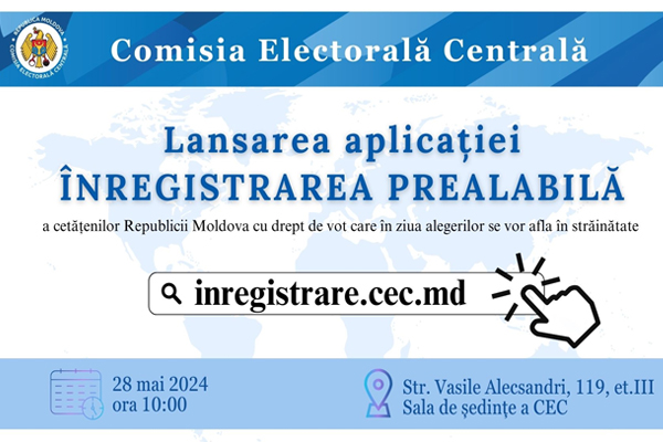 MOLDOVAN CITIZENS LIVING ABROAD MUST REGISTER BY SEPTEMBER 6 TO PARTICIPATE IN PRESIDENTIAL ELECTIONS 