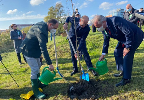 AMBASSADOR OF TURKEY AND OFFICIALS PLANT 120 TREES IN ALBISOARA STREET AMBASSADOR OF TURKEY AND OFFICIALS PLANT 120 TREES IN ALBISOARA STREET