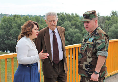 DEPUTY PREMIER CRISTINA LESNIC VISITS GURA BICULUI/BICIOC BRIDGE DEPUTY PREMIER CRISTINA LESNIC VISITS GURA BICULUI/BICIOC BRIDGE