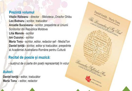 BOOK OF MOLDOVAN POETRY PUBLISHED IN CANADA BOOK OF MOLDOVAN POETRY PUBLISHED IN CANADA