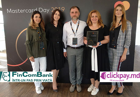 FINCOMBANK S.A. WAS AWARDED BY MASTERCARD THE “MONEYSEND BANK 2018” DIPLOMA FOR PROMOTING INNOVATIVE TRANSFERS FROM CARD TO CARD (P2P) FINCOMBANK S.A. WAS AWARDED BY MASTERCARD THE “MONEYSEND BANK 2018” DIPLOMA FOR PROMOTING INNOVATIVE TRANSFERS FROM CARD TO CARD (P2P)