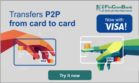 THE ONLINE SERVICE „CARD TO CARD TRANSFER” FROM FINCOMBANK IS NOW AVAILABLE TO VISA CARDHOLDERS, TOO! THE ONLINE SERVICE „CARD TO CARD TRANSFER” FROM FINCOMBANK IS NOW AVAILABLE TO VISA CARDHOLDERS, TOO!