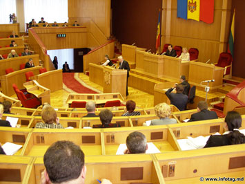 Посещение парламента Республики Молдова президентом Литовской Республики Валдасом Адамкусом  