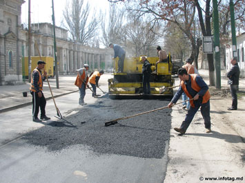 В Кишиневе начался капитальный ремонт улиц 