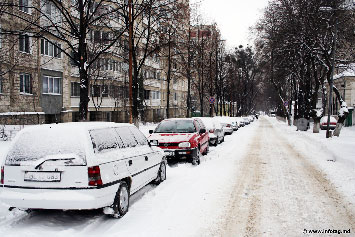 В Молдове накануне весны выпал снег 