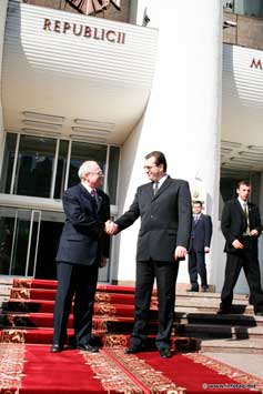 На встрече председателя парламента РМ Марианна Лупу с президентом Словакии Иваном Гашпаровичем