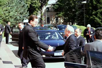 На встрече председателя парламента РМ Марианна Лупу с президентом Словакии Иваном Гашпаровичем