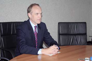 Председатель парламента Мариан Лупу и Посол Бельгии в Молдове Philippe Roland