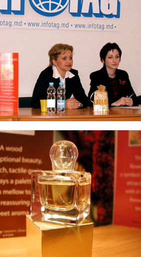 15.09.2004 AVON PRESENTS NEW PERFUME IN MOLDOVA (NEWS CONFERENCE IN INFOTAG)