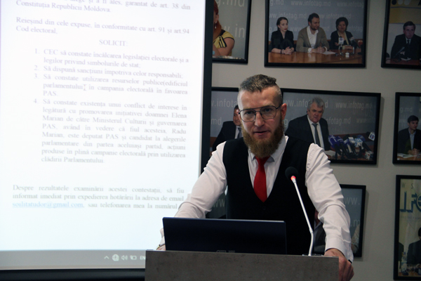 ACTIVIST CIVIC DEPUNE PLÂNGERE LA CEC PRIVIND ÎNCĂLCĂRILE PAS ÎN TIMPUL CAMPANIEI ELECTORALE ACTIVIST CIVIC DEPUNE PLÂNGERE LA CEC PRIVIND ÎNCĂLCĂRILE PAS ÎN TIMPUL CAMPANIEI ELECTORALE