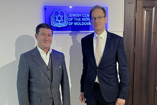 ȘEFUL COMUNITĂȚII EVREIEȘTI DIN MOLDOVA S-A ÎNTÂLNIT CU AMBASADORUL GERMANIEI